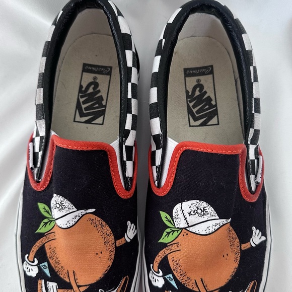 Vans Customized Black Slip-On Sneakers - Picture 2 of 9